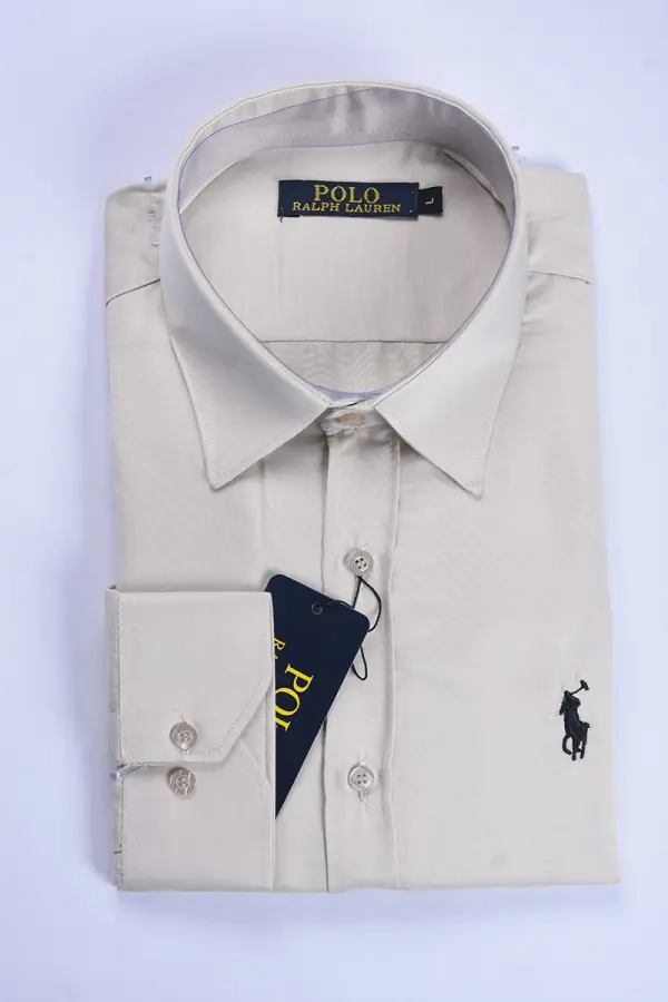 Chemise Ralph En pur Coton ( Beige )