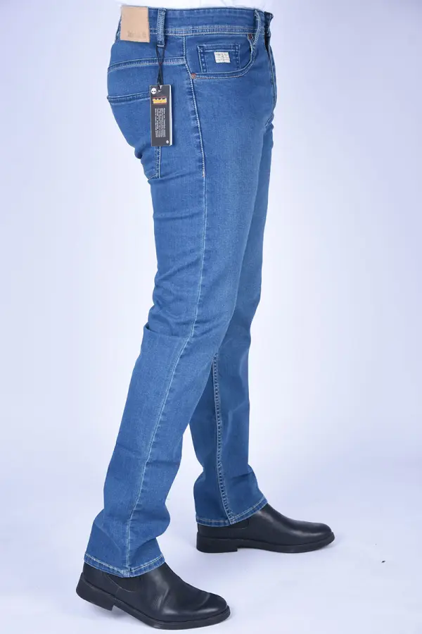 Jean Timberland Coupe Normal en denim stretch confortable ( Bleu )