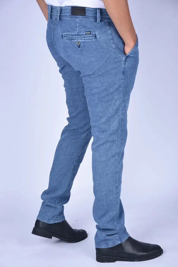 Pantalons Boss Classique en denim stretch confortable( Bleu Sky)