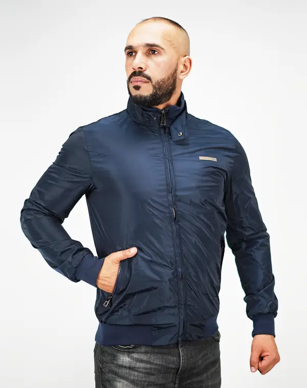 Blouson Demi-Saison Homme (Bleu Marine)