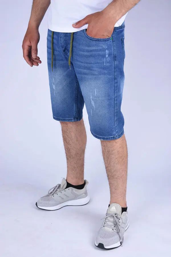 Pack de 2 Shorts en jean ( Noir + Bleu Délavé )
