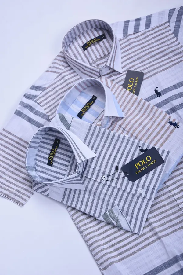 Pack de 3 chemises Ralph lauren Rayé demi manche 
